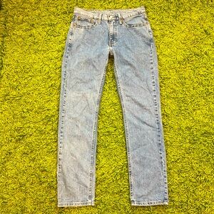 levi’s boyfriend straight leg high rise light wash jeans
